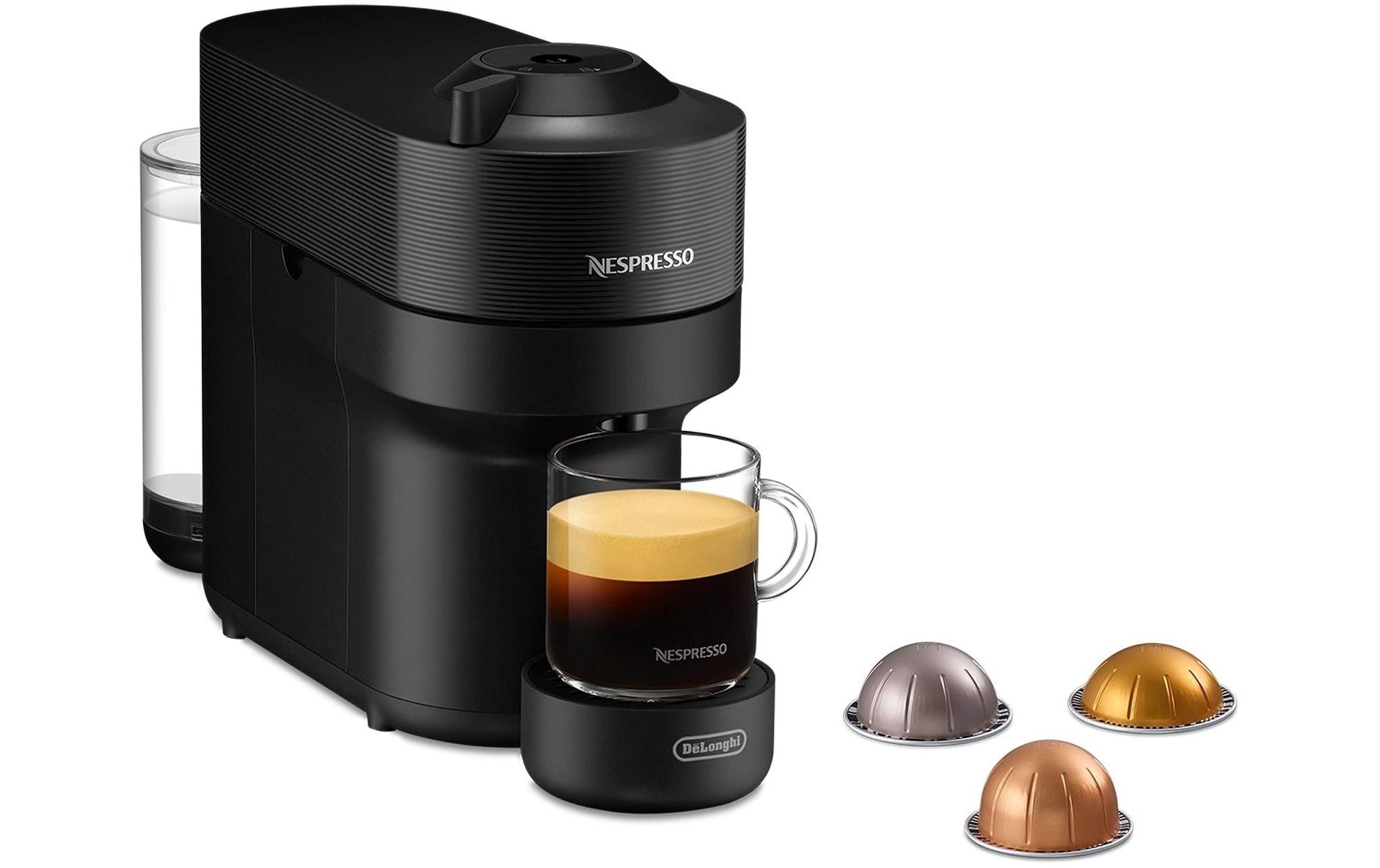 De'Longhi Nespressomaschine Vertuo Pop A+, schwarz, ENV90.B