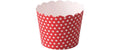 Demmler Eis+Muffinbecher Punkte weiss rot 12 Stk, 125ml