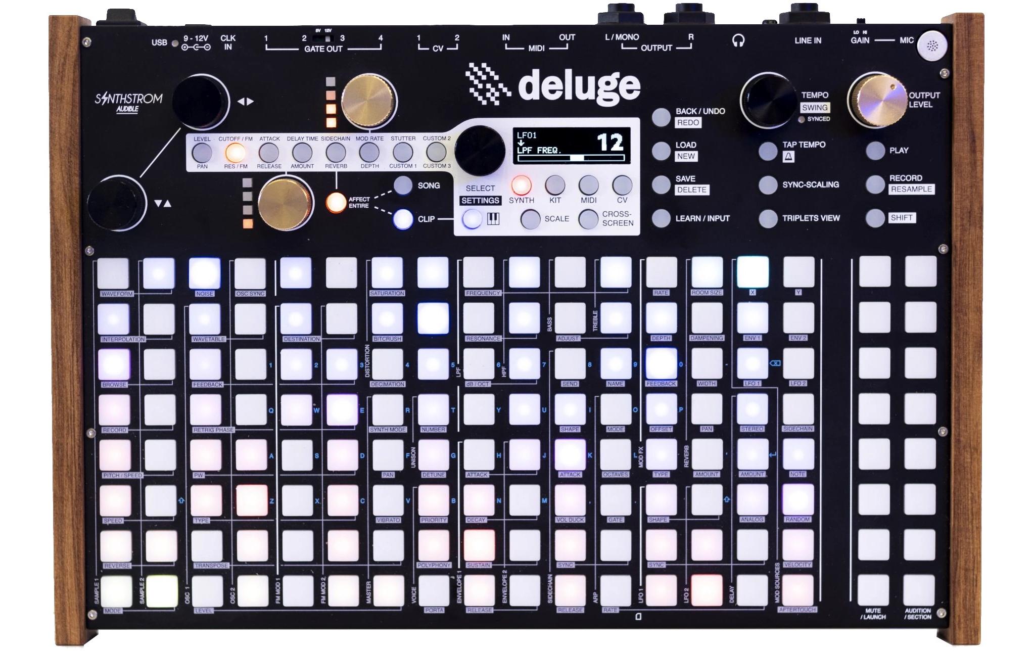 Synthstrom Audible Deluge Groovebox Synthesizer, Sampler & Sequencer
