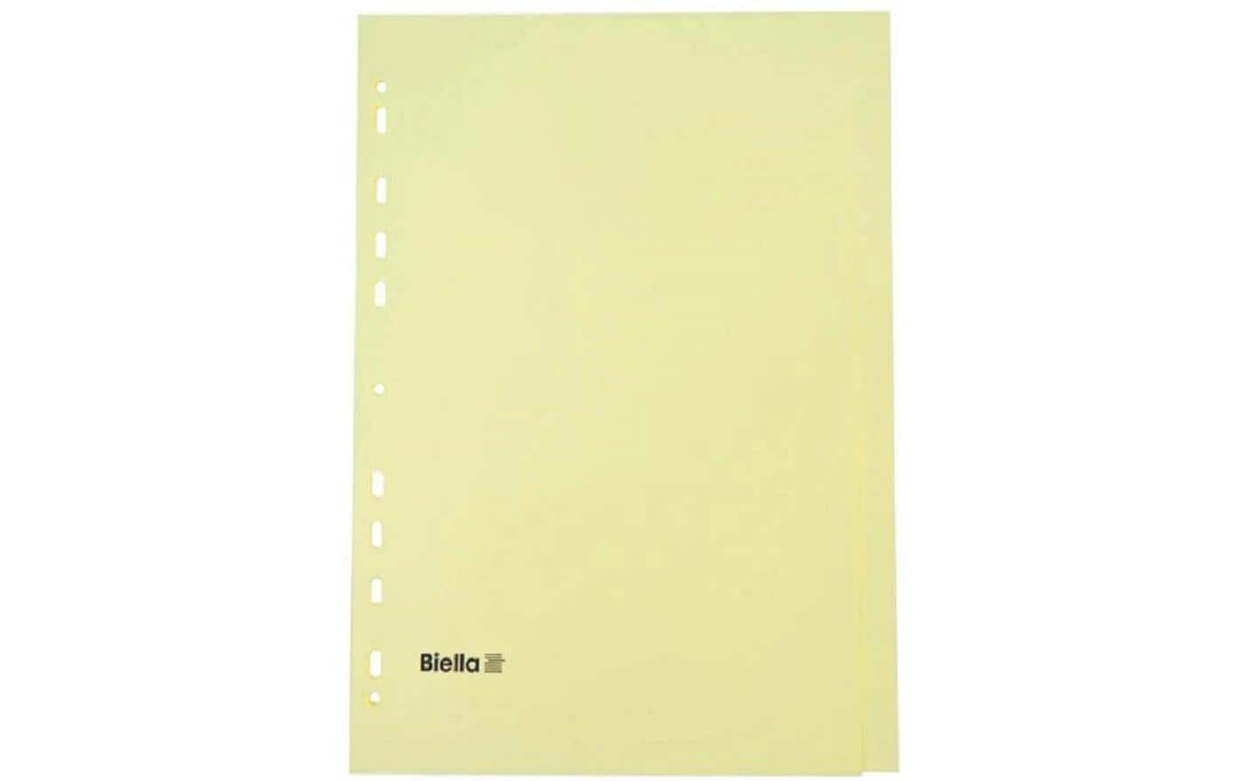 Biella Blanko-Register braun 10-teilig