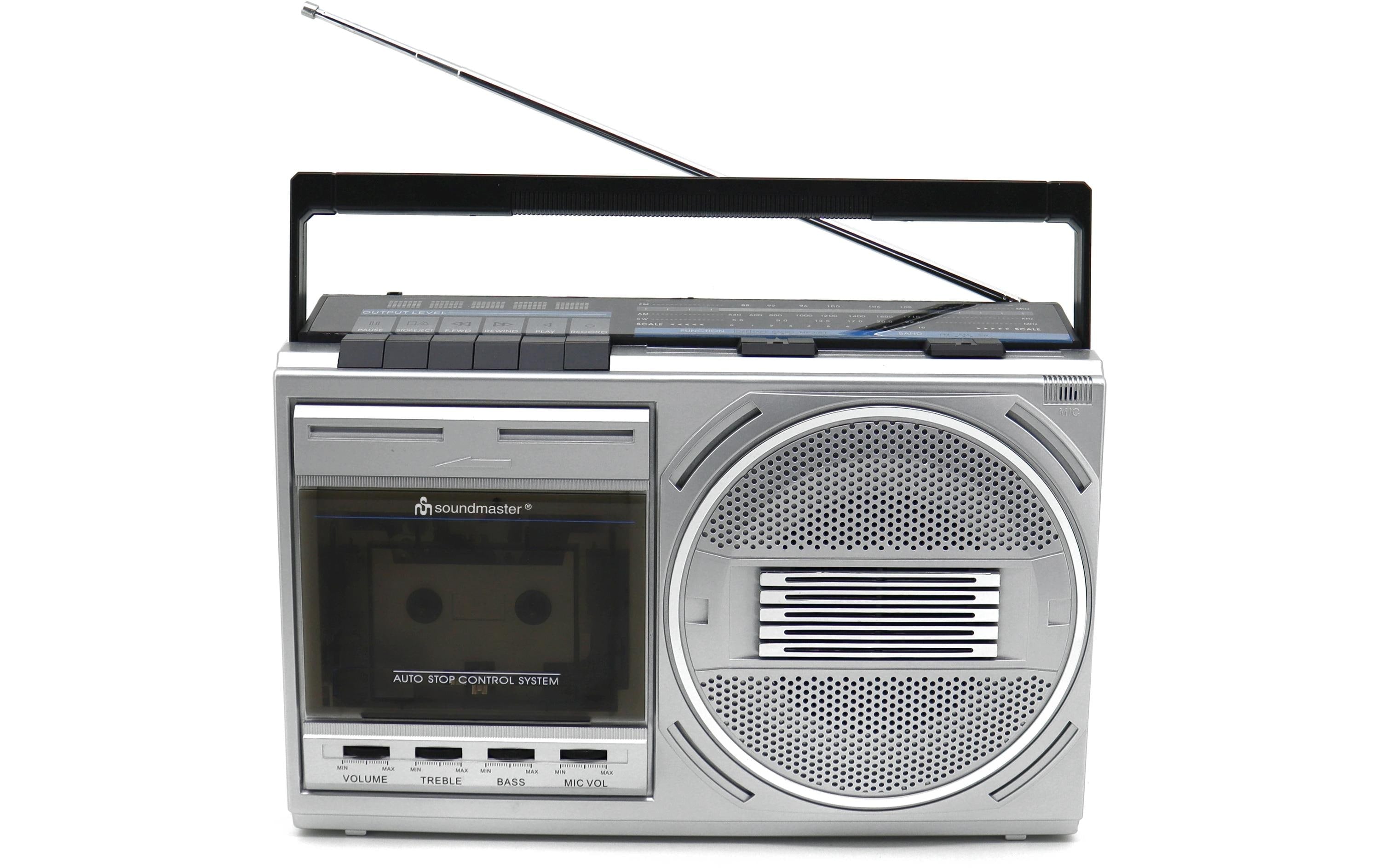 Soundmaster RR20SI Retro Radiokassettenrekorder mit USB