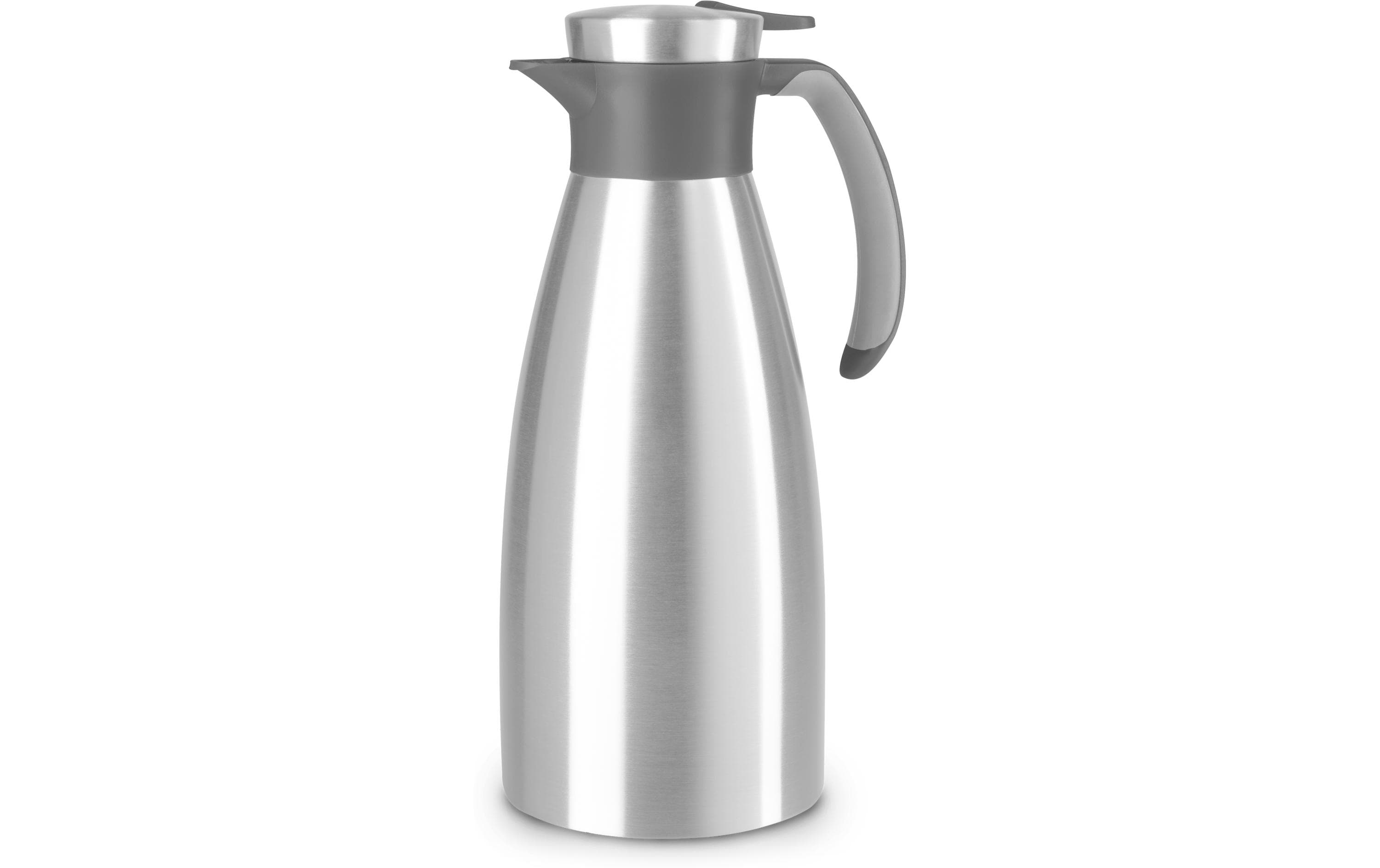 Emsa Isolierkanne Soft Grip 1.5 Liter, Edelstahl/Schwarz