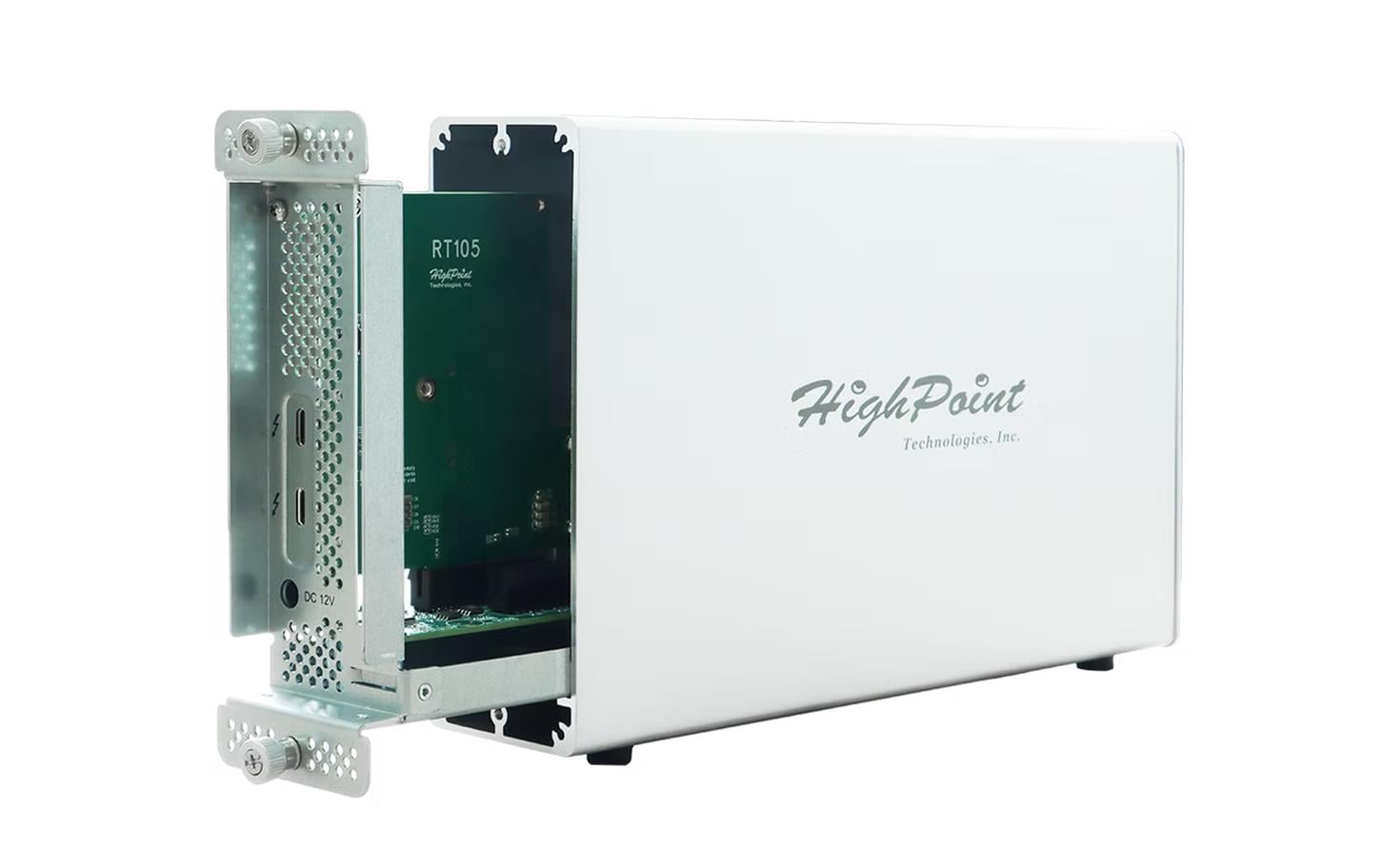 Highpoint RS6661B: PCI-Express Gehäuse 1x Thunderbolt 3 40Gbps,1x PCIe-4/8/16 Slot