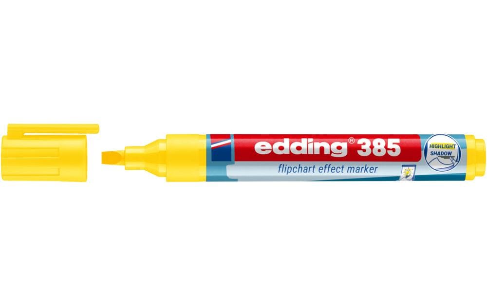 edding Flipchart Effektmarker e-385 1-5mm, gelb
