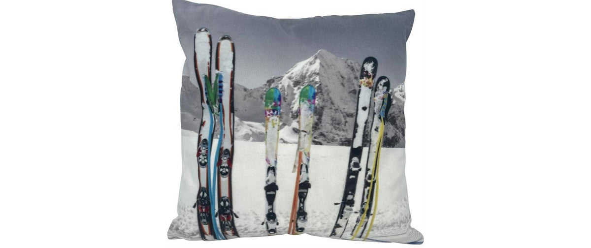 Dameco Kissen Ski, 40x40 cm gefüllt, Velvet, Füllmenge 380 g, RV