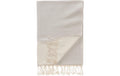 URBANARA Strandtuch Bolu 180x95cm Grau 50% Bambusfaser und 50% Baumwolle