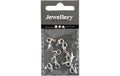 Creativ Company Verschluss Karabiner 10mm, silber, 10 Stk