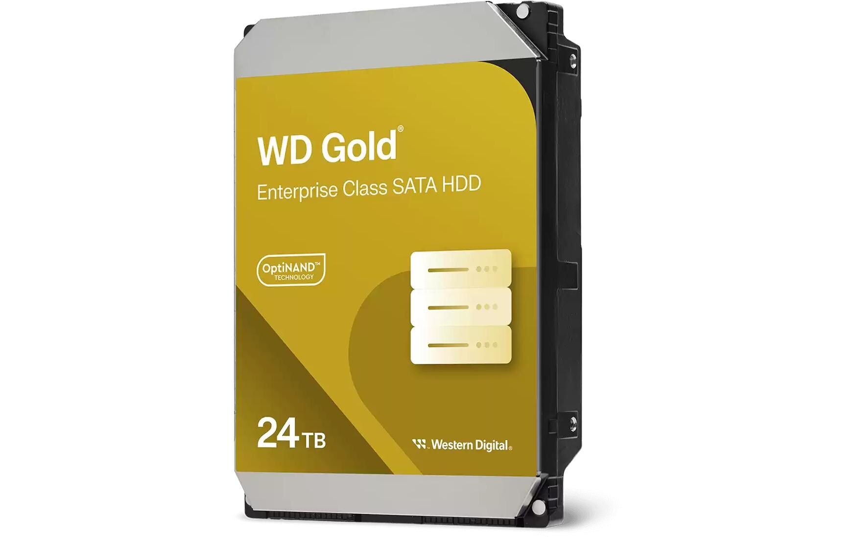 WD Gold 3.5" 24TB 512e, 24x7, 7200rpm, 512MB Cache