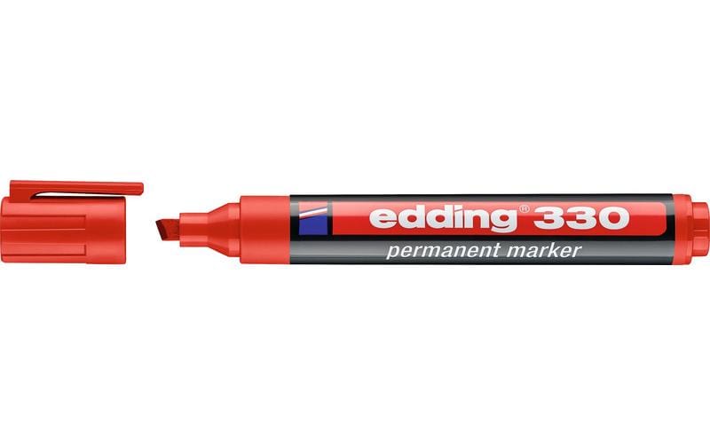 edding Permanent Marker 330, rot Keilspitze 1-5mm