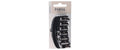 PARSA Haarklammer T-Shell gross shiny braun
