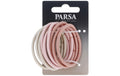 PARSA Haargummi, rosa-beige 5.00 cm, 9 Stk.