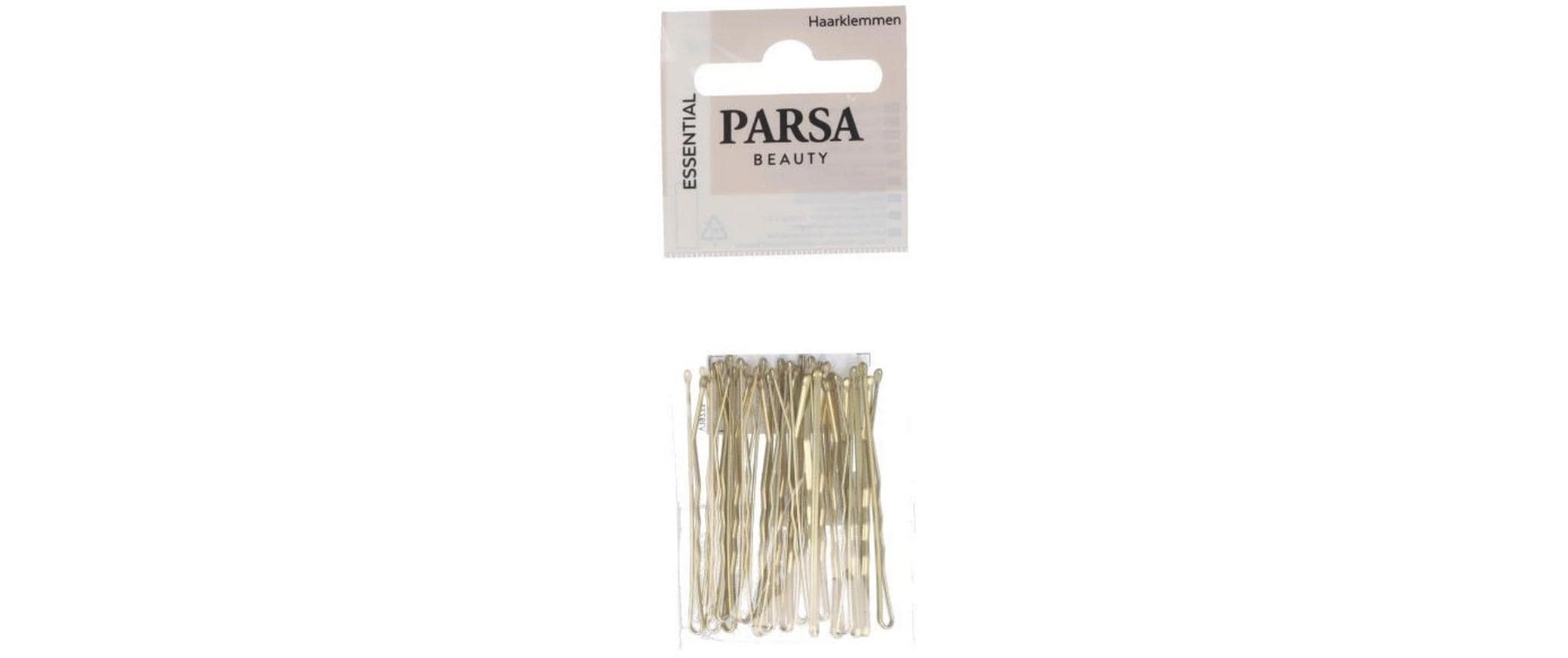 PARSA Haarklemmen, gewellt, gold 5.00 cm, 20 Stk.