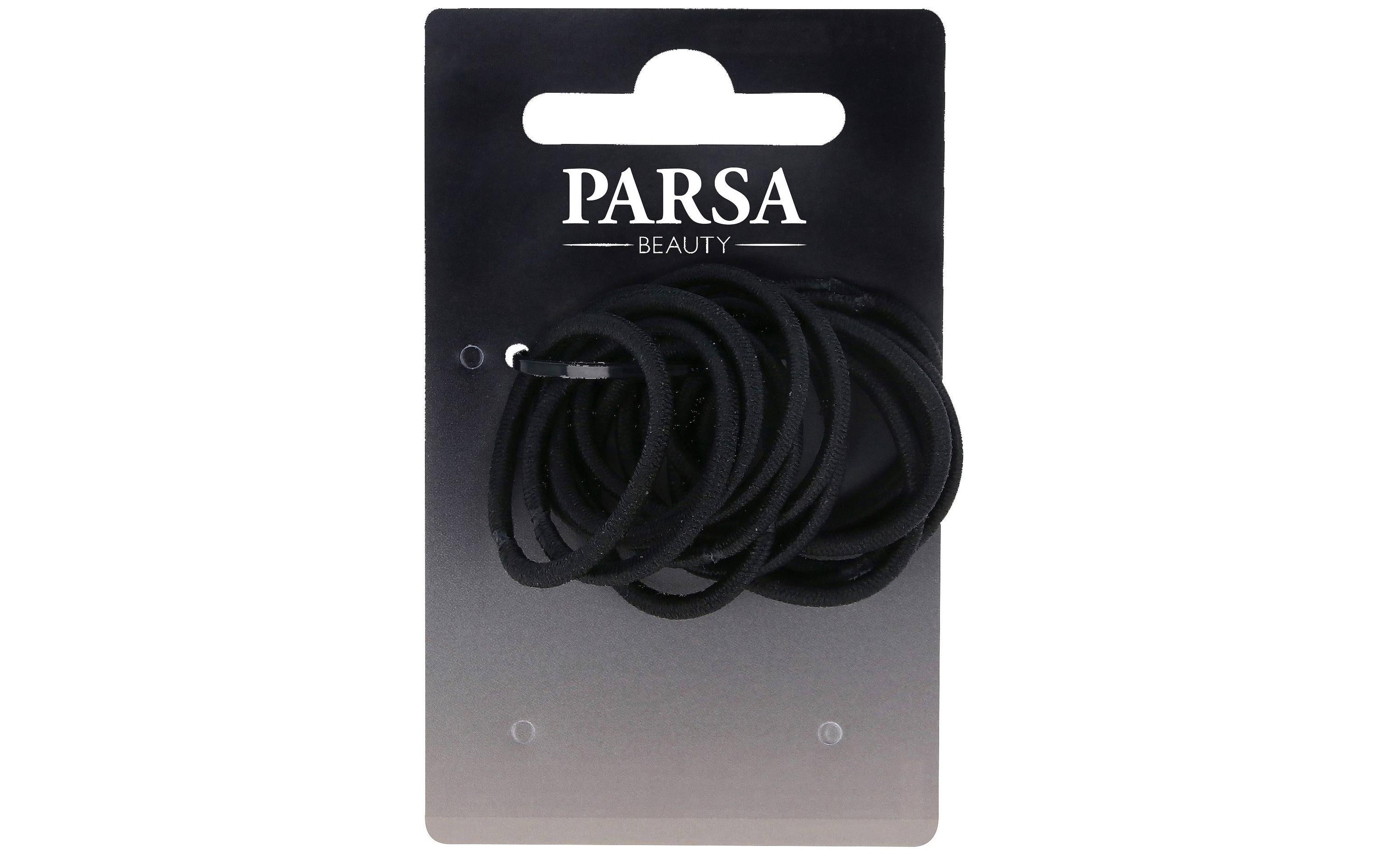 PARSA Zopfhalter mini, dünn, metallfrei schwarz