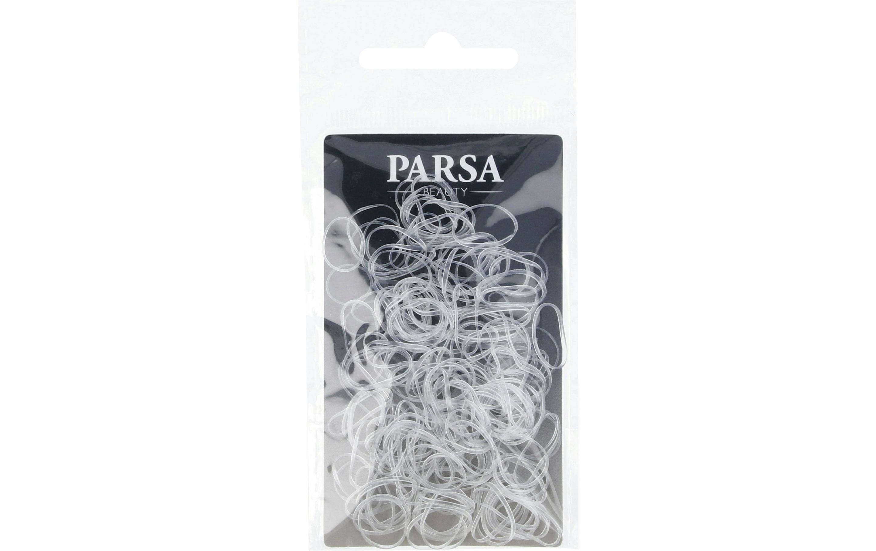 PARSA Minihaargummis, transparent 150 Stk.