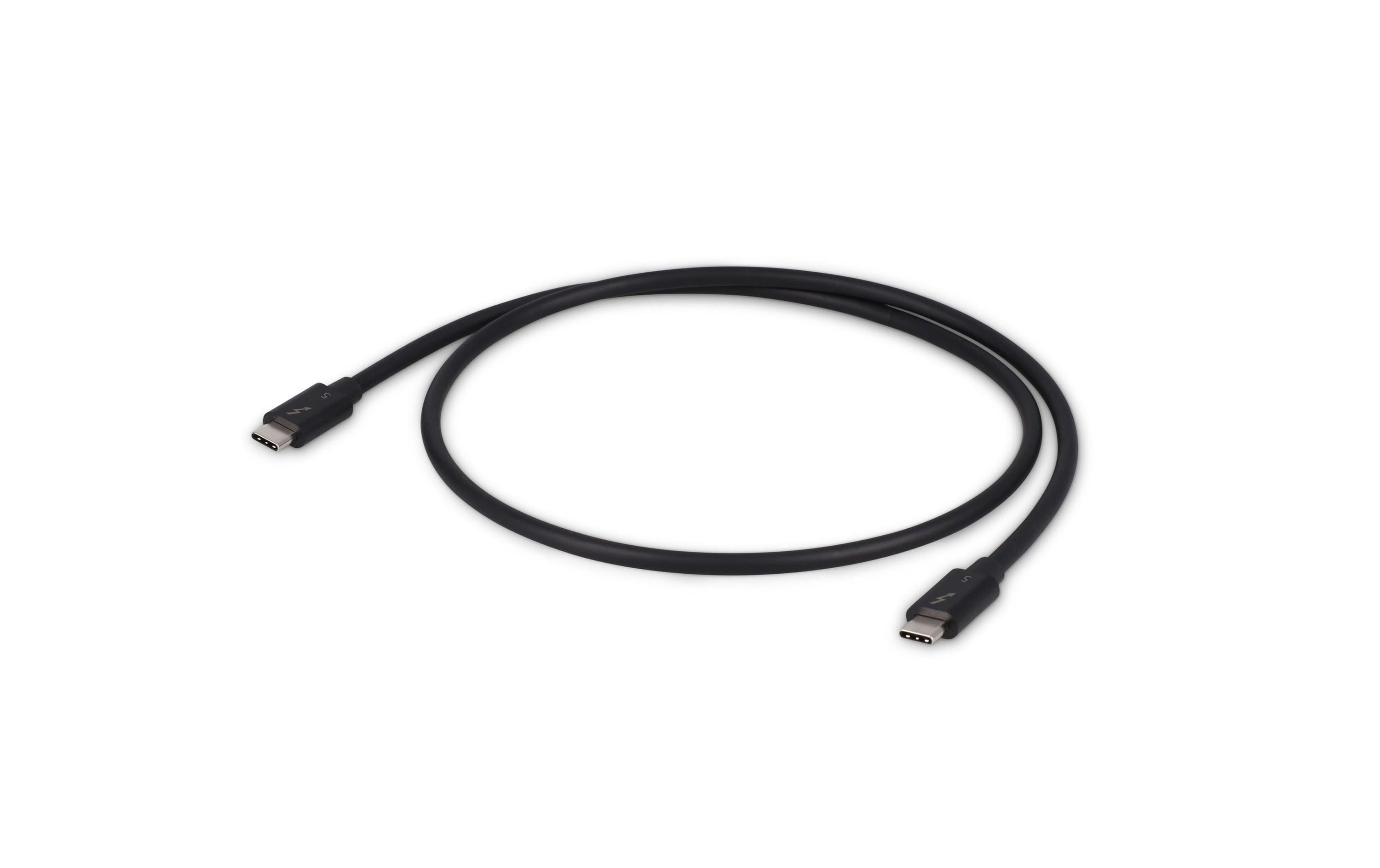 LMP Thunderbolt5-Kabel C-C schw. 0.8m bis 120Gbps / 6K / DP2.1