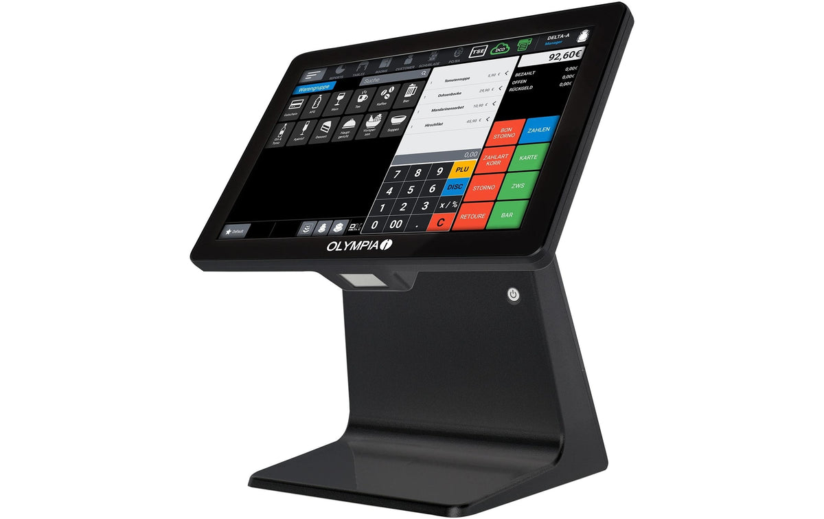 Olympia Registrierkasse TS10 schwarz, 10,1 Zoll Touchdisplay