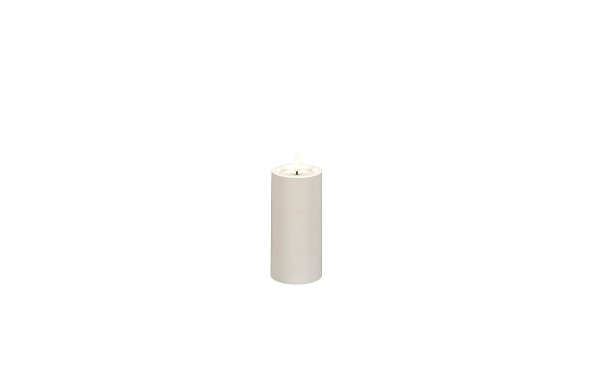 Konstsmide LED Kerze Kunststoff mattweiss 1 ww LED, exkl. Batterie AA, H: 15cm  IP44