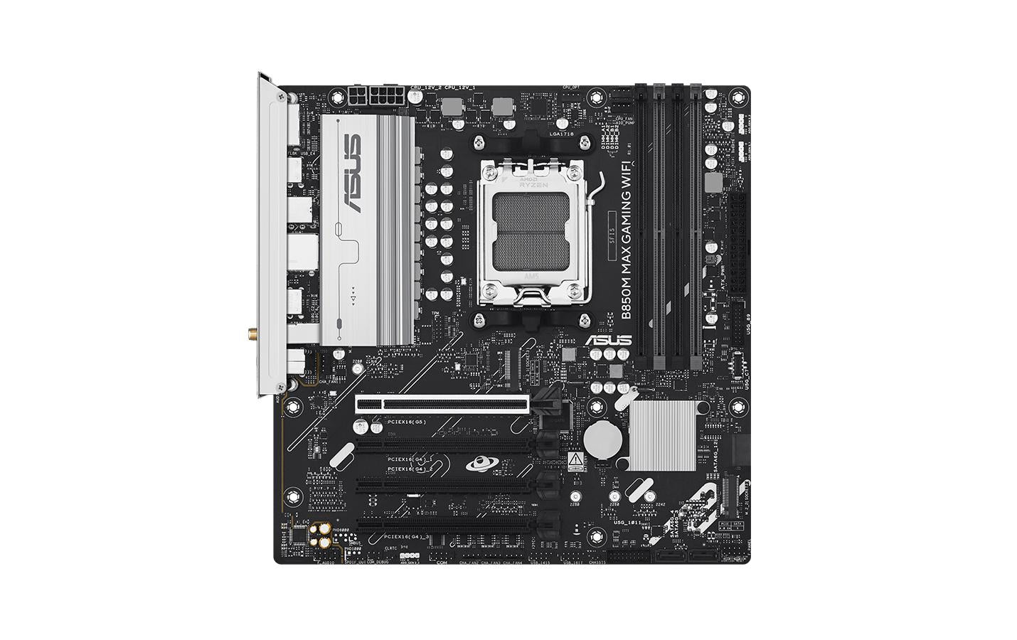 ASUS B850M MAX GAMING WIFI, mATX AM5, AMD B850, 4x DDR5, PCIe 5.0