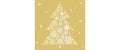 B+C Weihnachtsservietten Big Crystal Tree Grösse 33x33cm, 20 Stück, 3-lagig