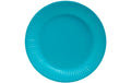 PRO nappe Einweg-Teller Türkis, 20 Stück D: 23 cm, Karton, plastikfrei