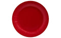 PRO nappe Einweg-Teller Rot, 20 Stück D: 23 cm, Karton, plastikfrei