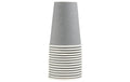 PRO nappe Einweg-Becher Grau, 15 Stück 2dl, 9.7x7 cm(HxD), Karton