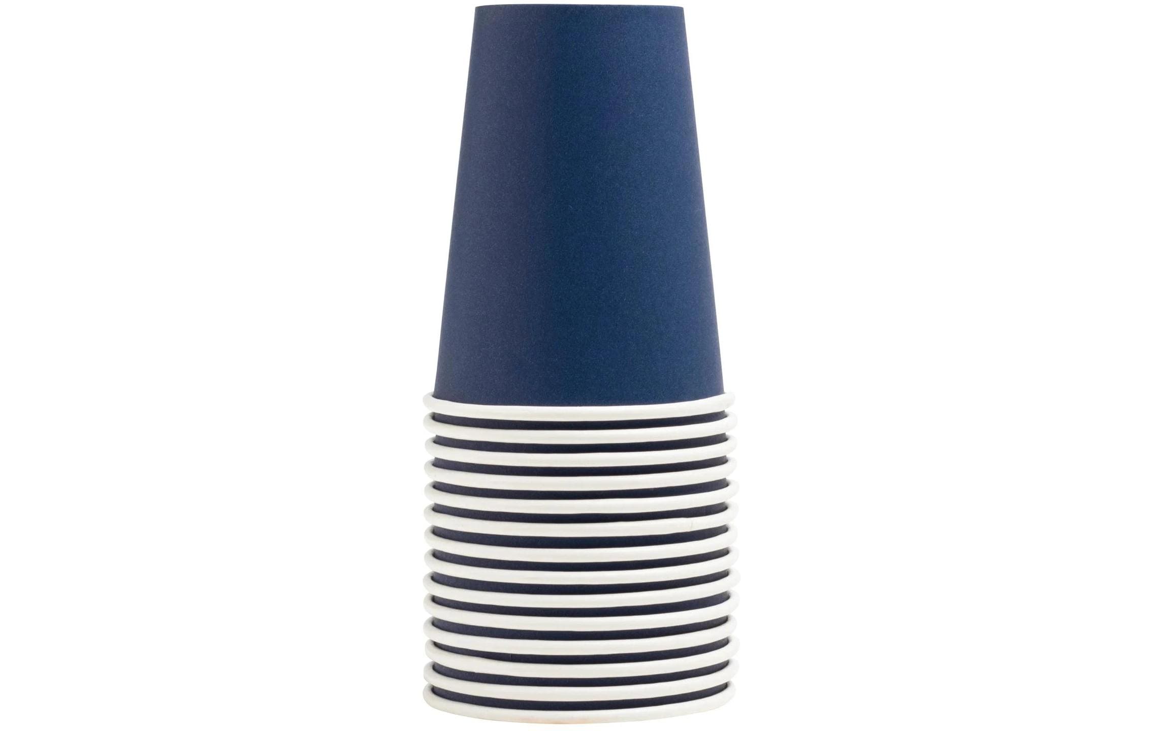 PRO nappe Einweg-Becher Blau, 15 Stück 2dl, 9.7x7 cm(HxD), Karton