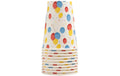 PRO nappe Einweg-Becher Geburtstag, 10 Stk. 2 dl, Karton, D:7 cm