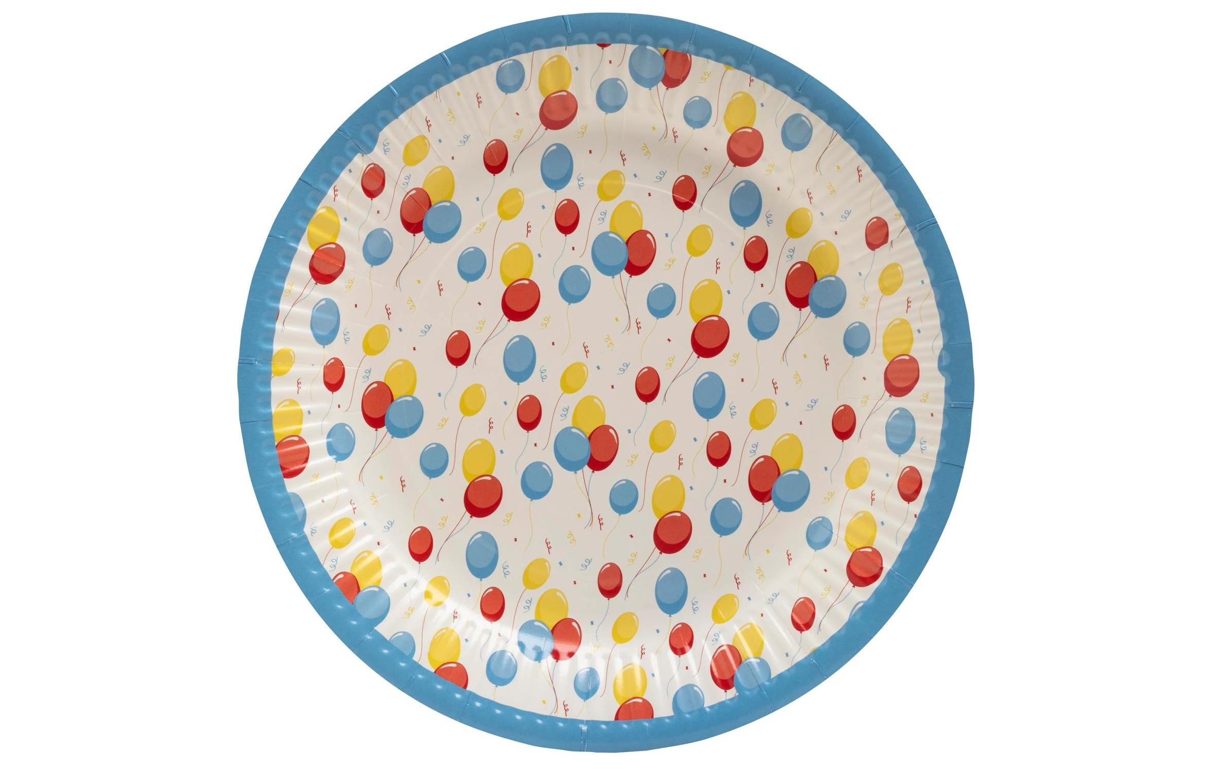 PRO nappe Pappteller Geburtstag, 10 Stk. D: 23cm, Recyclingkarton, nicht  Mikrowelle