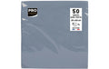 PRO nappe Cocktail Servietten 20x20 cm 50 Stk, Grau, 2-lagig, Papier