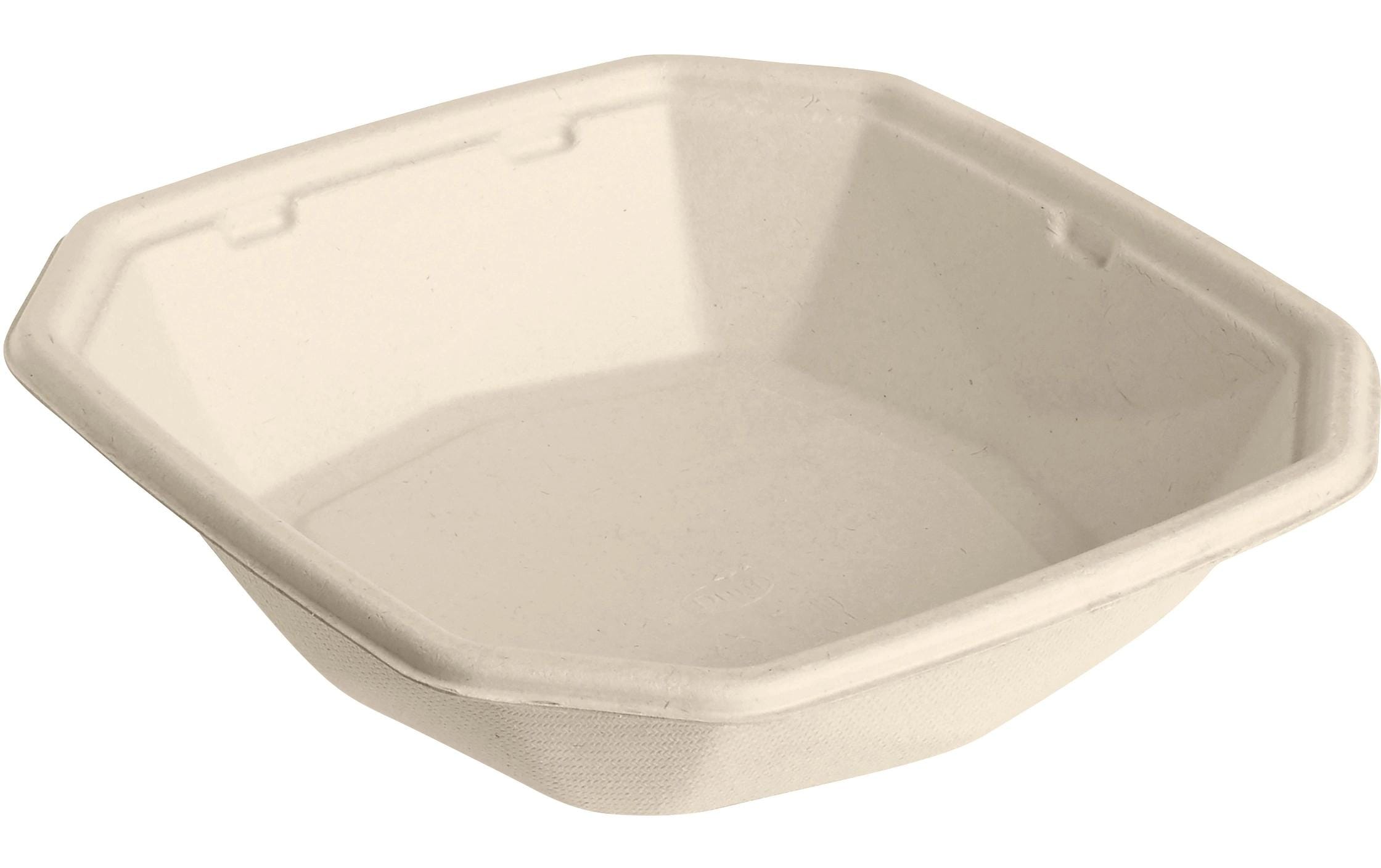 Duni Octabagasse Einwegschale 650ml 50 Stk. Bagasse braun