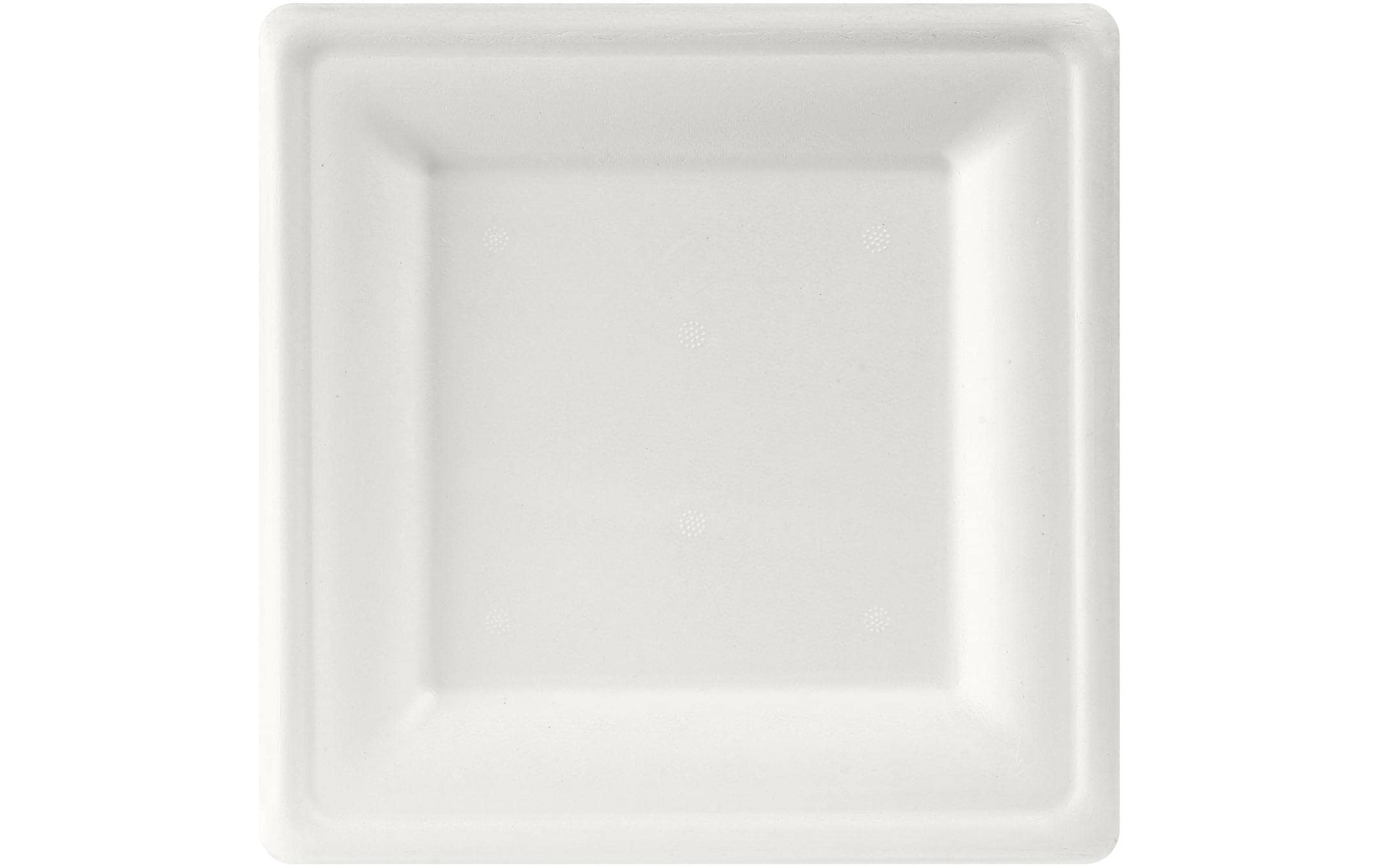 Duni Teller quadratisch 20x20cm 50 Stk. Bagasse weiss