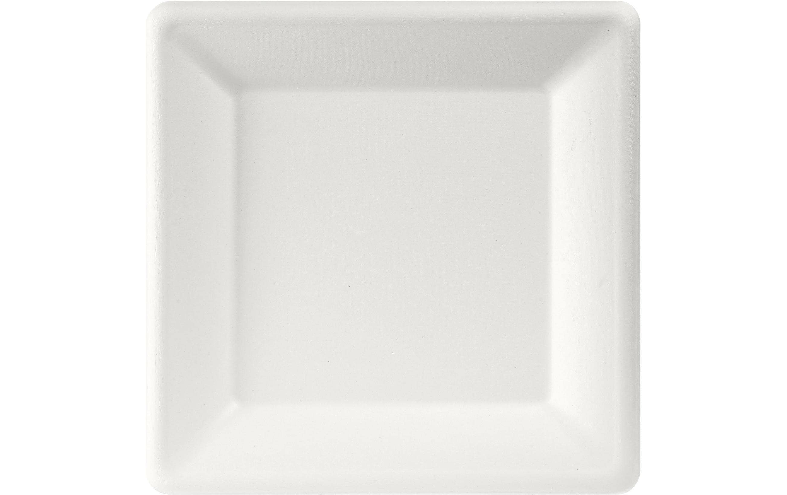 Duni Teller quadratisch 26x26cm 50 Stk. Bagasse weiss