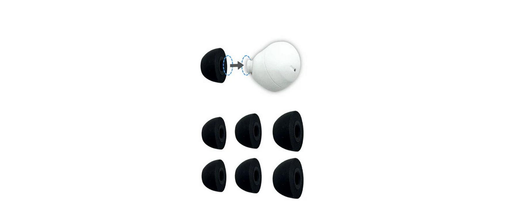 Comply Samsung Galaxy Buds2 Pro Ohrpassstücke, schwarz, SML