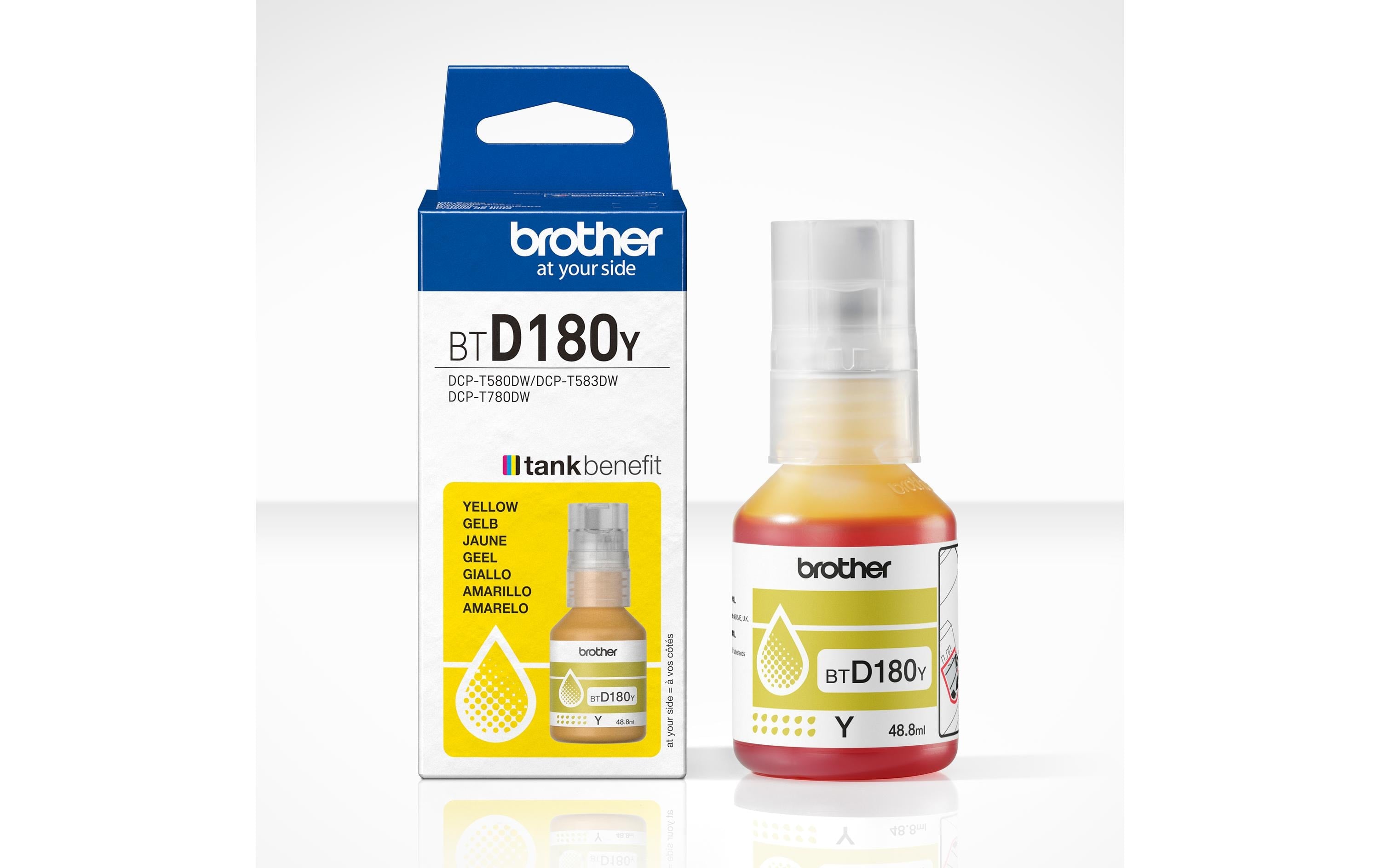 Tinte Brother BTD180Y, yellow 5000 Seiten
