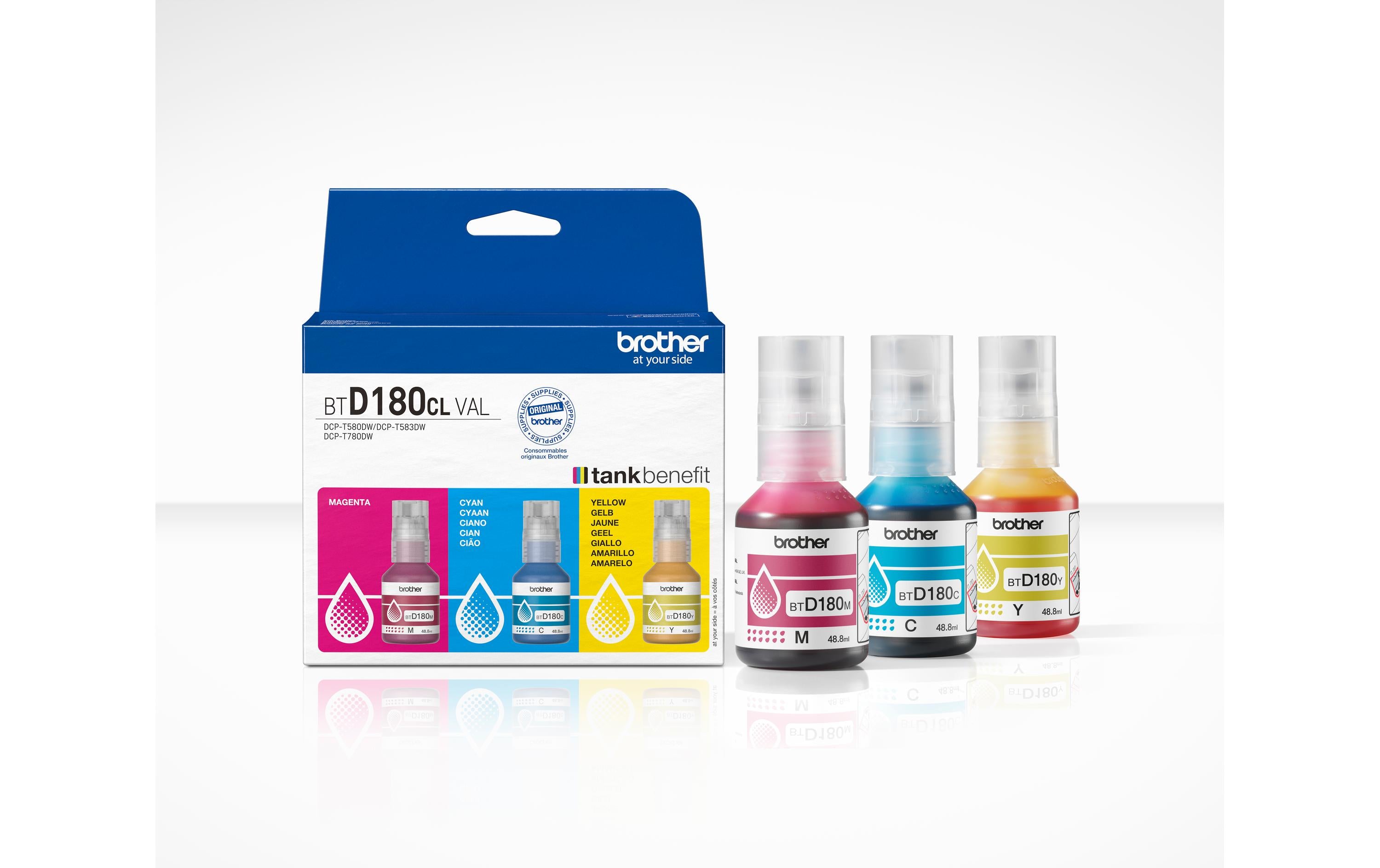 Tinte Brother BTD180CLVAL, Value Pack 5000 c,m,y