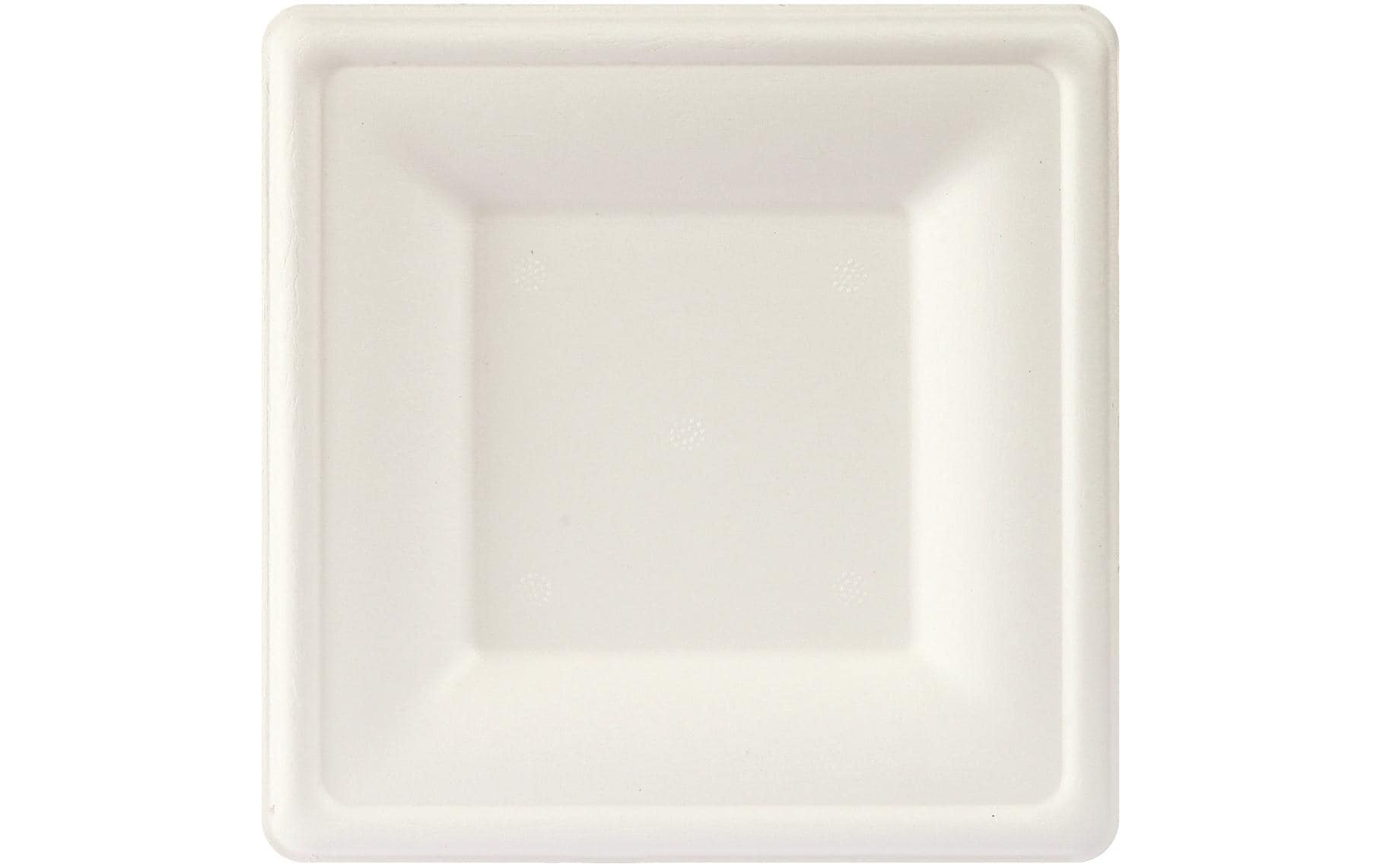 Duni Teller quadratisch 16x16cm 50 Stk. Bagasse weiss