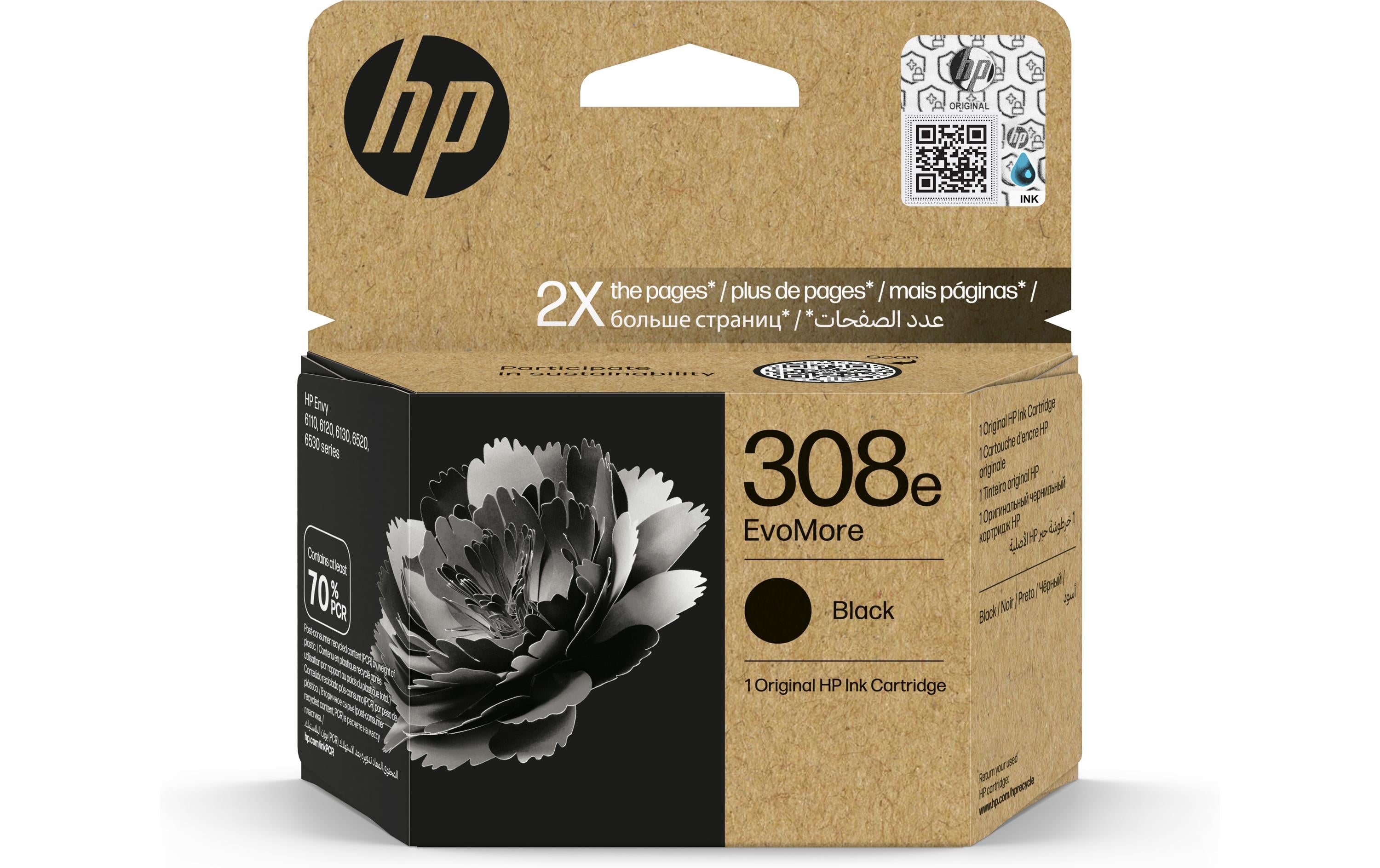 HP Tinte Nr. 308e - Black (7FP22UE) Seitenkapazität ~ 320 Seiten