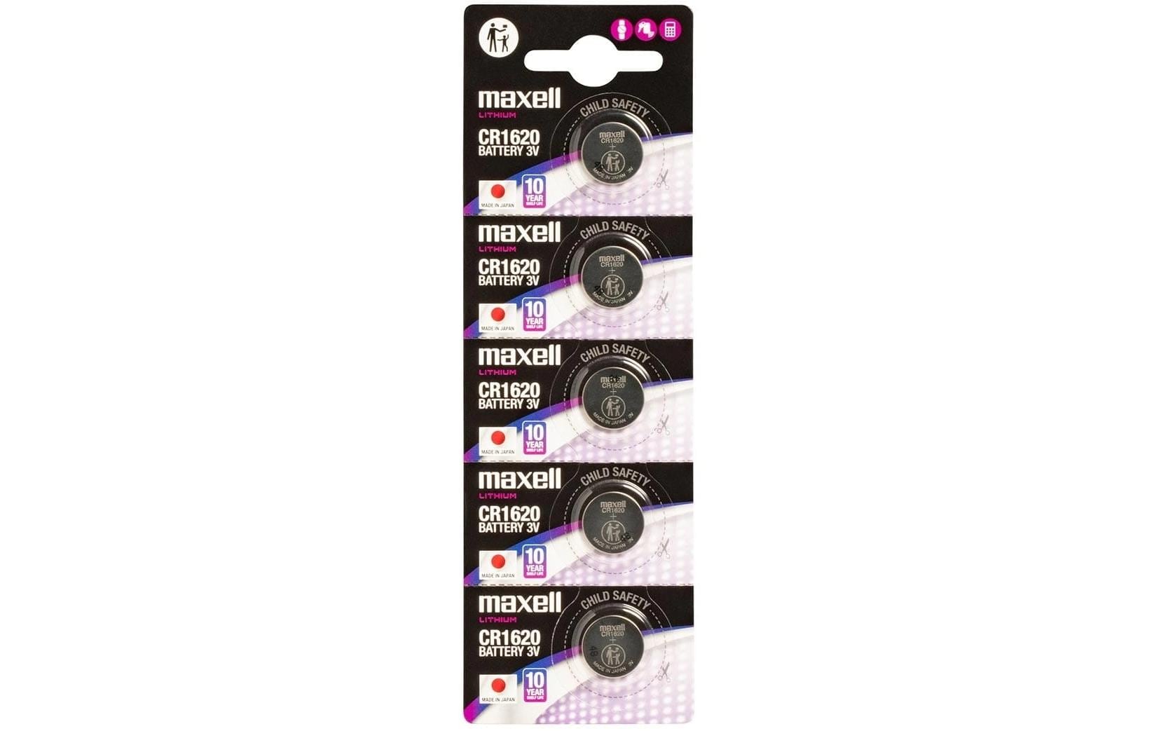 Maxell  Knopfzelle CR1620 5er