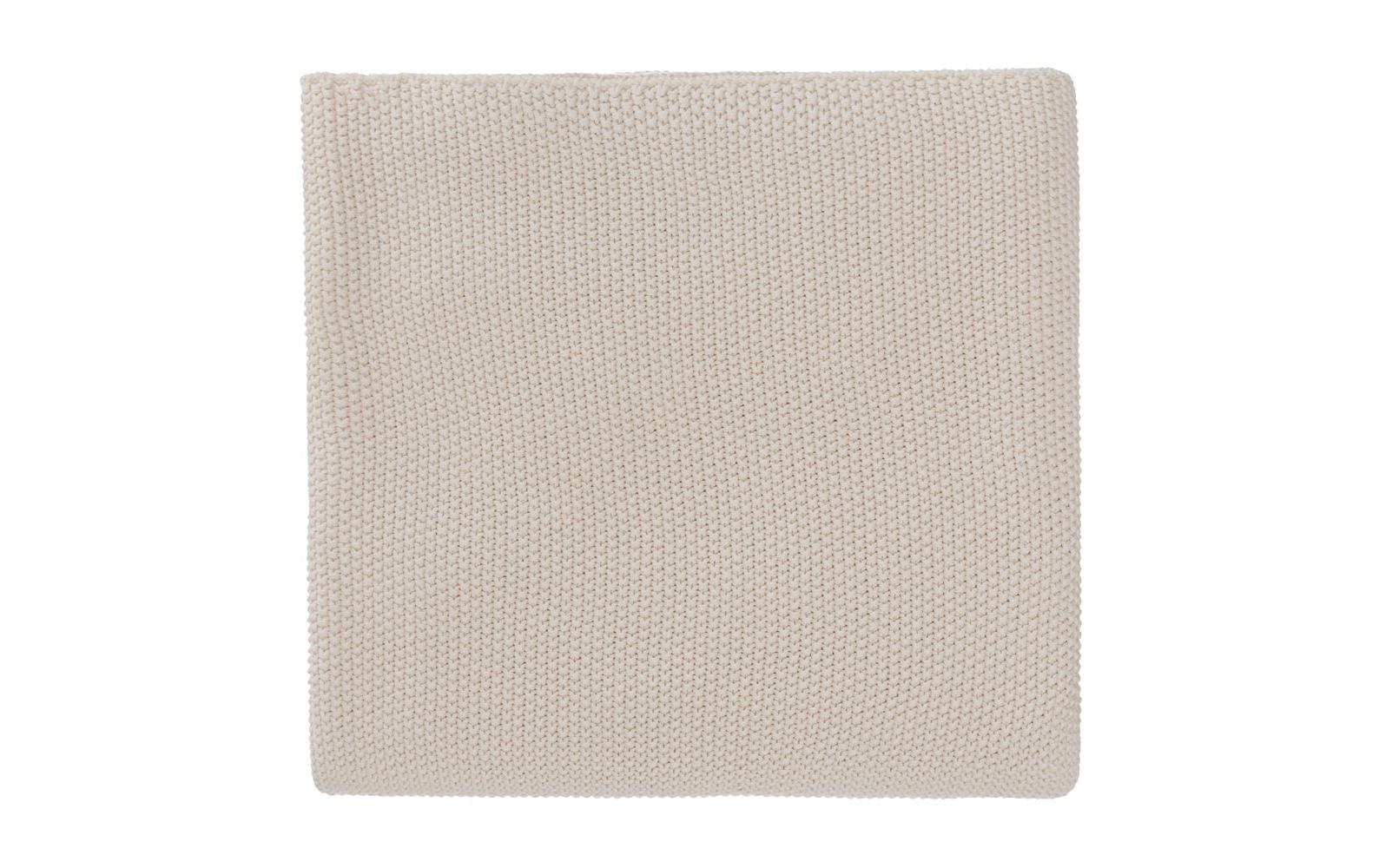 URBANARA Decke Antua Creme 200x200cm 100% Baumwolle, Waschbar