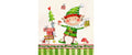 B+C Weihnachtsservietten Alfred Elf Grösse 33x33cm, 20 Stück, 3-lagig