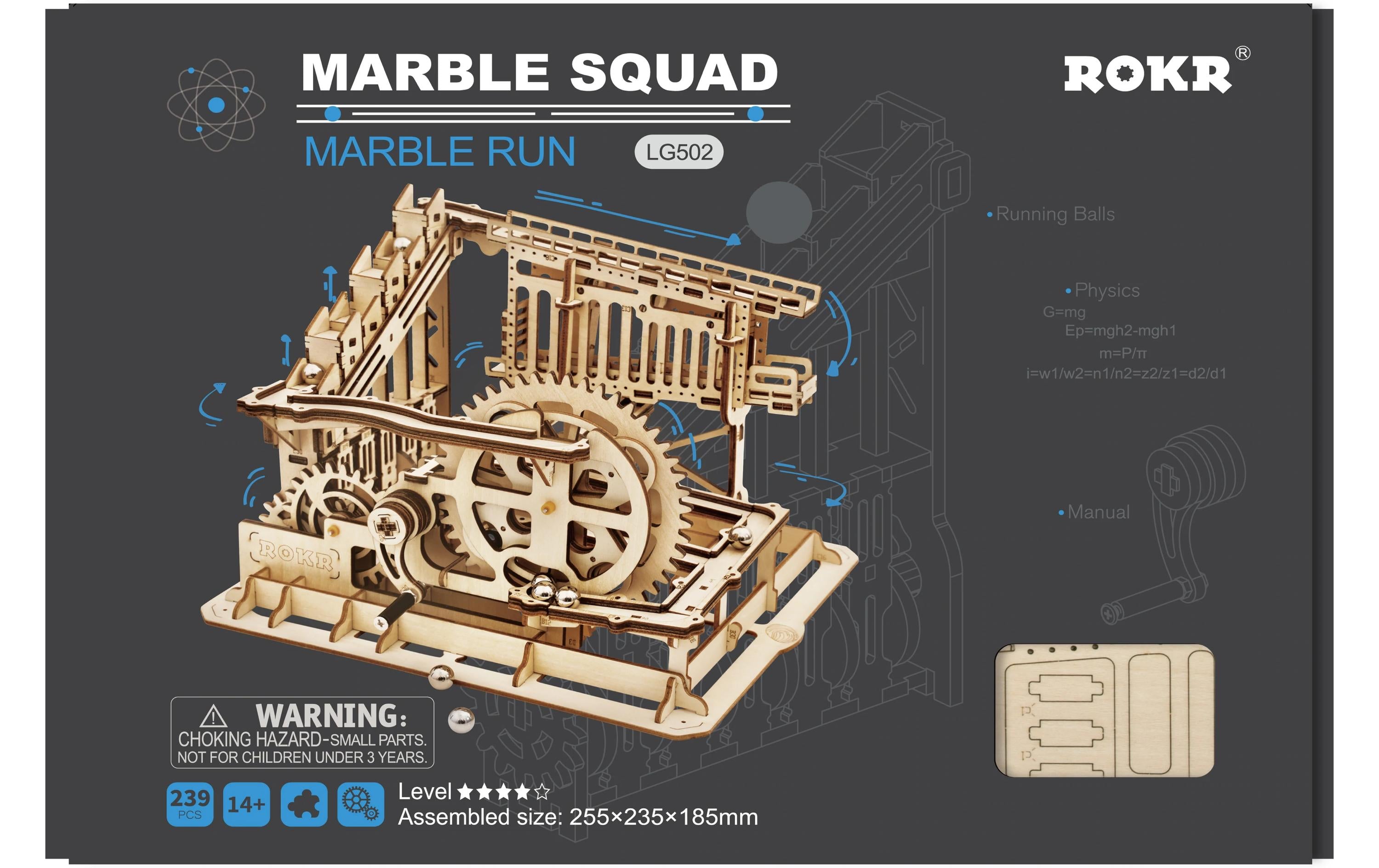 RoboTime Marble Squad Kugelbahn Holbausatz, 3D-Puzzle