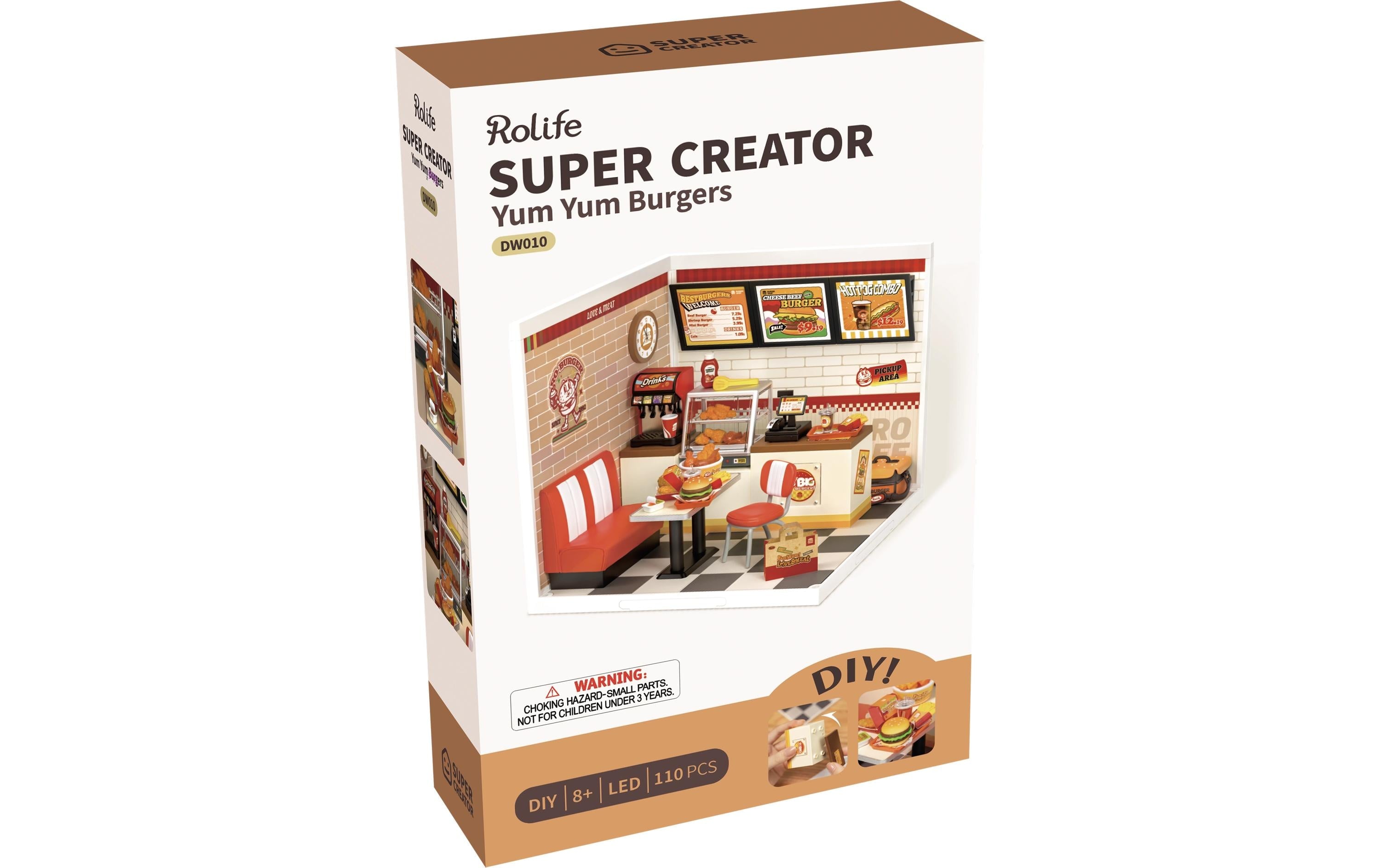 RoboTime Yum Yum Burgers Holbausatz, 3D-Puzzle