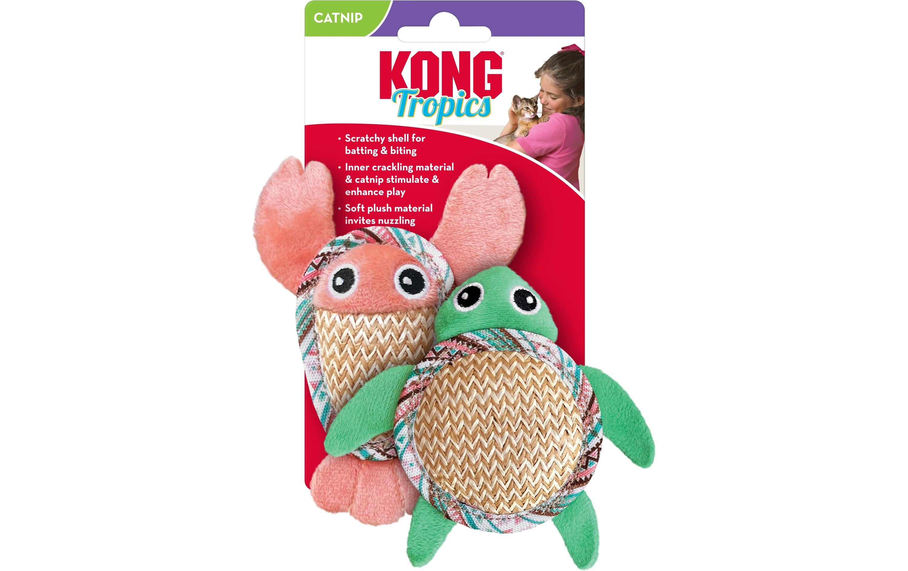 Kong Katzenspielzeug Tropical Pals Set à 2Stk.
