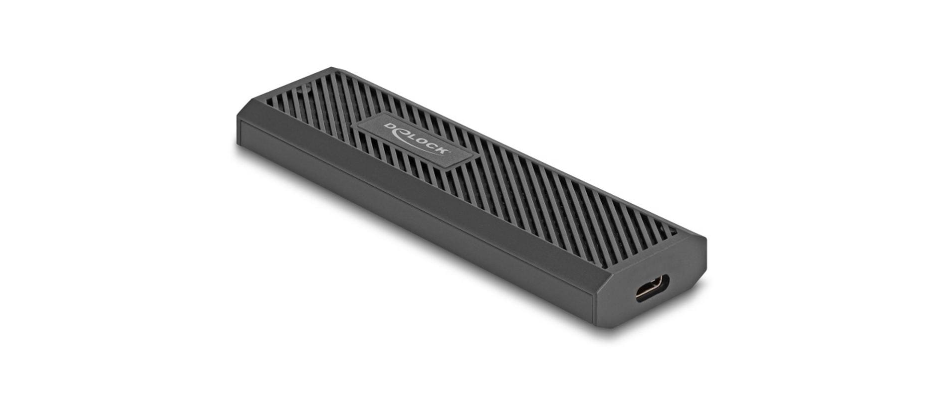 Delock M.2 NVMe SSD Gehäuse USB-C, 20Gbps M.2 NVMe, PCIe oder SATA SSD
