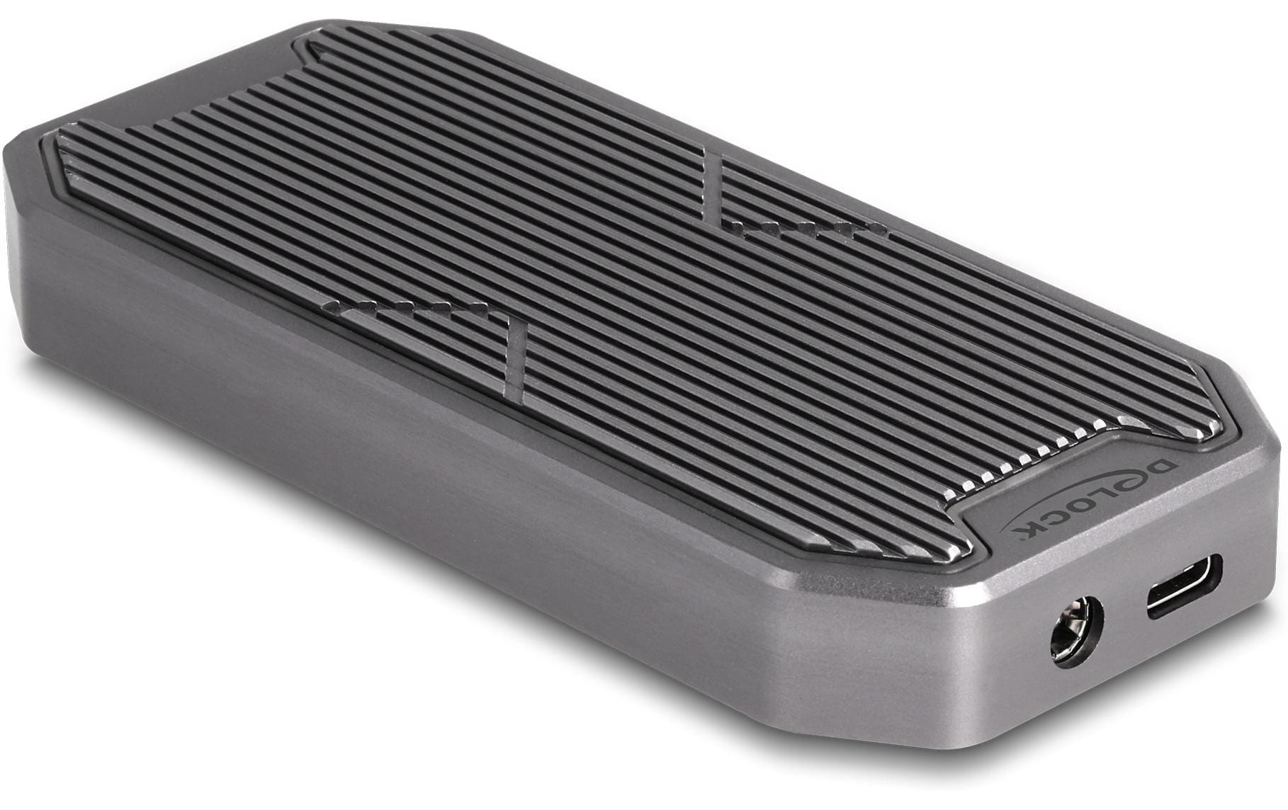 Delock M.2 NVMe SSD Gehäuse USB-C, 20Gbps RGB, M.2 Key M Slot, PCIe SSD
