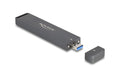 Delock M.2 NVMe SSD Gehäuse USB-A, 10Gbps M.2 NVMe PCIe, PCIe oder SATA SSD
