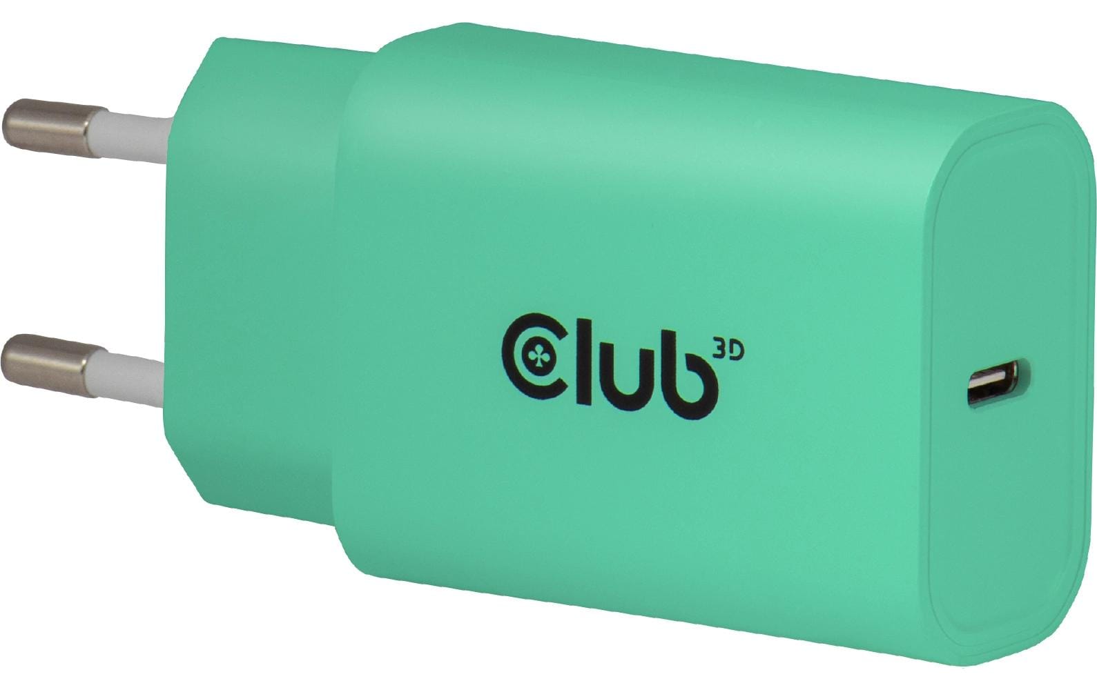 Club 3D, Ladegerät 30W 2 stk Grün, PD bis 30Watt (15V/2A)
