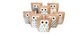 Pajoma Bastelset Christmas Owl blue 24 Tüten