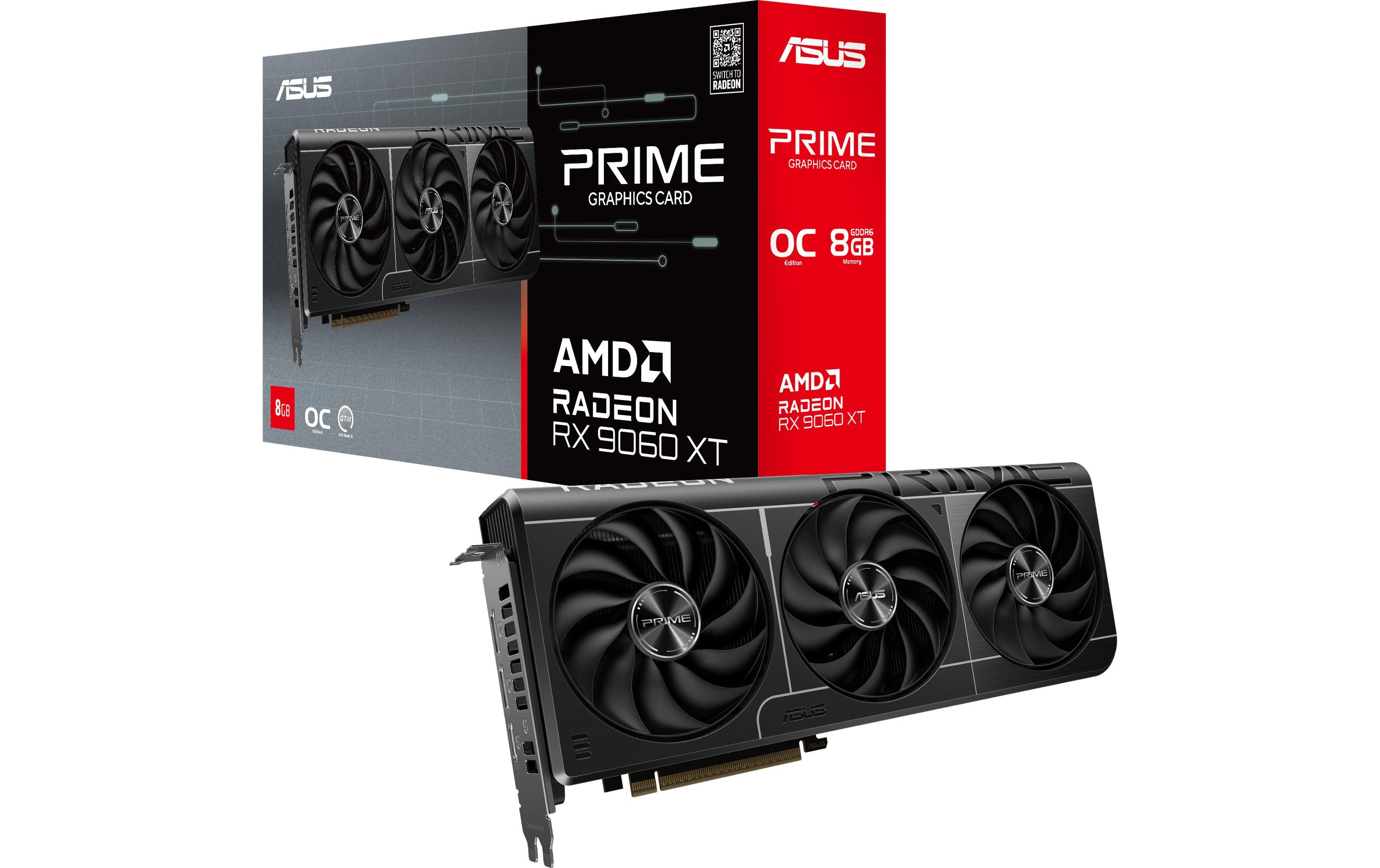 ASUS Prime Radeon RX 9060 XT O8G